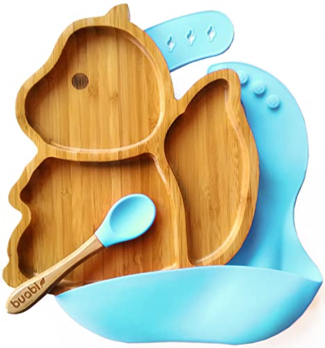 Conjunto de 3 Talheres BUABI Madeira e Silicone Shenzhen - Conjuntos de presente para bebê - talheres, madeira, silicone