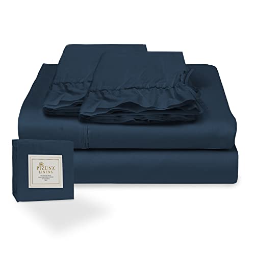 Conjunto de Lençóis PIZUNA (Algodão - 90x200cm) Pizuna Linens - Lençóis - algodão, 90x200cm, macio, suave