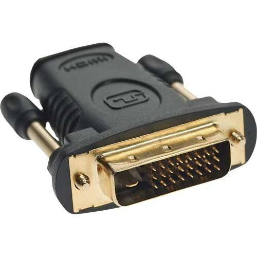 Adaptador INLINE (DVI - HDMI e DisplayPort - Preto) InLine - Adaptadores de cabos de áudio e vídeo - dvi, hdmi, displayport, preto