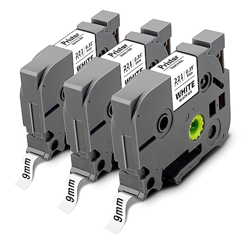 Fita para Etiquetadora PRISTAR TZ-221 Preto Pristar - Fitas de etiquetas e recargas - etiquetadora, preto