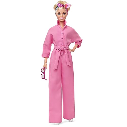 Barbie Doll Série 1: O Filme (Idade Mínima Recomendada: 3 anos) Barbie - Brinquedos - barbie, Margot Robbie, conjunto rosa, óculos de sol