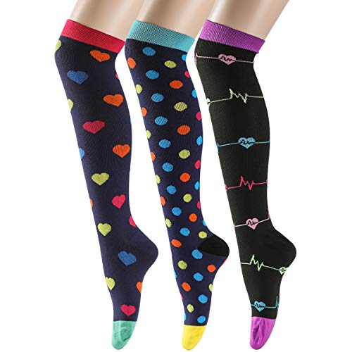 Meias LITTHING 3/5/8/14 pares Calcetines de Compresión de Nylon hasta Rodilla Deportes Litthing - Meias Comuns - compressão, nylon, rodilha, deportes