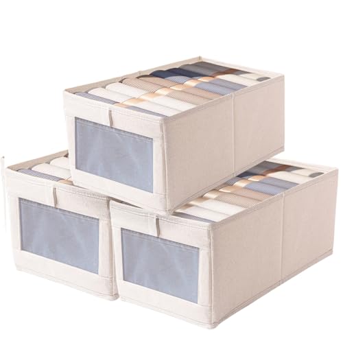Caixa de Arrumação HOMCOM com Janela Transparente (55.5x27.5x36cm) Zephyrize - Recipientes de armazenamento doméstico - madeira mdf, janela transparente, 55.5x27.5x36cm