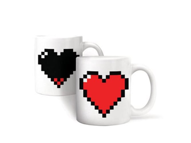 Caneca de Café KIKKERLAND Heart Pixel Multicor Kikkerland - Canecas - multicor, elegante, design único