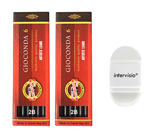 Conjunto de Brocas InterVisio Koh-i-noor 5.6Mm 2B Koh-I-Noor - Minas de lápis e recargas - 2 brocas, 5.6 mm, 6 mm, madeira maciça