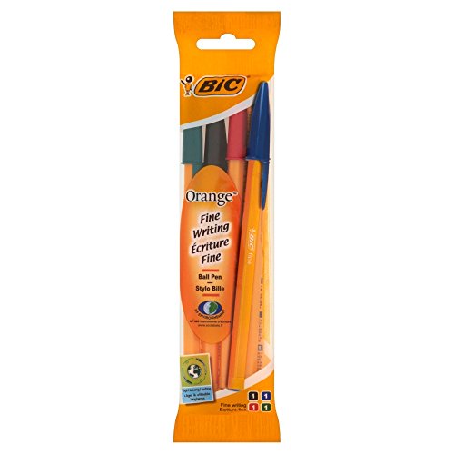 Esferográfica Bic Original Ponta Fina Laranja BIC - Canetas - ponta fina, laranja, escolar