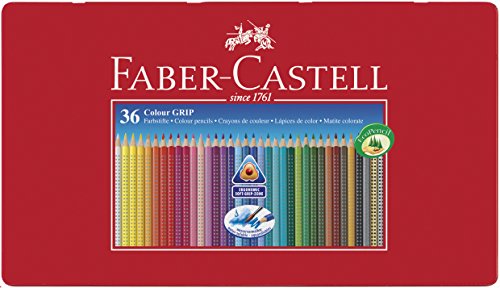 Caixa para Canetas FABER-CASTELL 4005401124351 Faber-Castell - Instrumentos de escrita e desenho - cores brilhantes, suaves, triangular, ergonómica, traço 3 mm