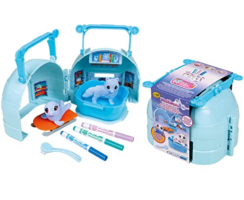 Conjunto de Desenhos Criativos CRAYOLA Washimals Arctic Adventure CRAYOLA - Conjuntos de brinquedos - conjunto, desenhos criativos, crayola, washimals, arctic adventure, figuras, pincel, tampa, lava, desenhar, crianças