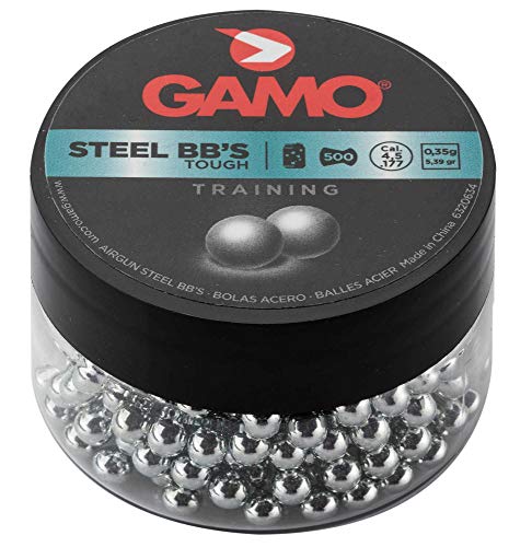 Gamo Plomillo Bola Acero BBS500 Cal. 4,5 x 500 Und C-Plas Gamo - Munição - calibre 4,5, 500 projéteis, acero, duráveis