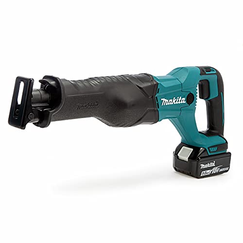 Serra Sabre MAKITA DJR186RTJ (18 V + 2 Baterias) Makita - Ferramentas elétricas multifuncionais - serra sabre, makita djr186rtj, 18v, 2 baterias, litio ion, 5ah
