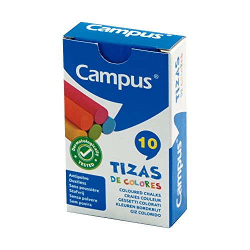Lápis de Cor CAMPUS Color Pencil Box (Multicor - 10 Unidades) MAKRO PAPER - Lápis - multicor, 10 unidades, traço grosso, ponta arredondada