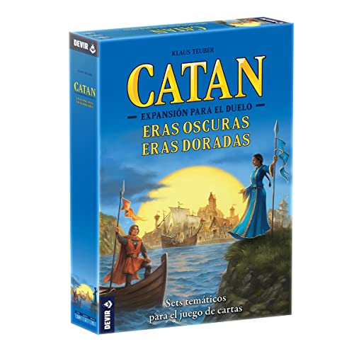 Expansão de jogo de tabuleiro DEVIR Catan: Expansão Duelo Eras Oscuras Devir - Jogos - expansão, duelo, eras escuras