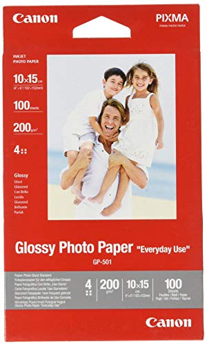 Papel Fotográfico CANON GP-501 Photo Paper Canon - Papel de impressora e copiadora - glossy, brilhante, sem grumos, econômico