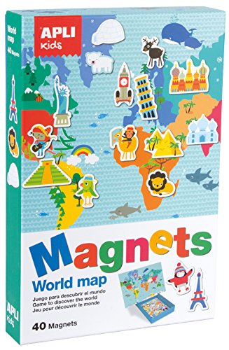 Jogo Educativo APLI Mapa Mundi (Idade Mínima: 3) Apli kids - Livros - educativo, 3 anos, 40 peças, encaixar