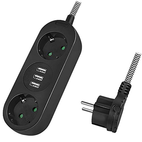Extensão Elétrica FAÇONET 2 tomadas com 1 USB Faconet - Fios e cabos elétricos - 2 tomadas, 1 usb, proteção contra sobrecarga
