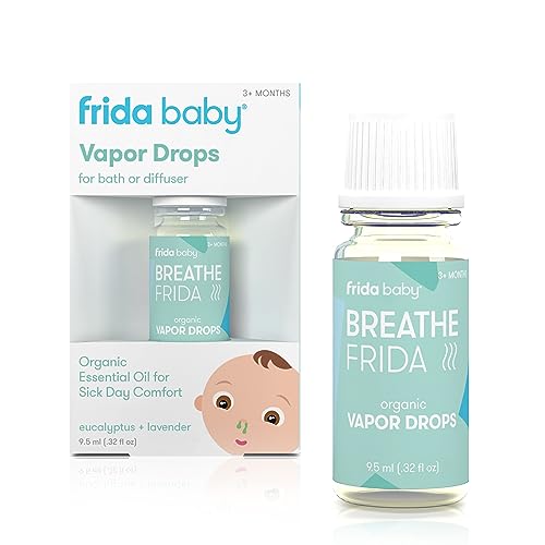 Frida Baby Breathefrida Vaporizador de Banho 20 Ml AmazonUs/NOSAS - Óleo de massagem - eucalipto, lavanda, 20 ml, respiração
