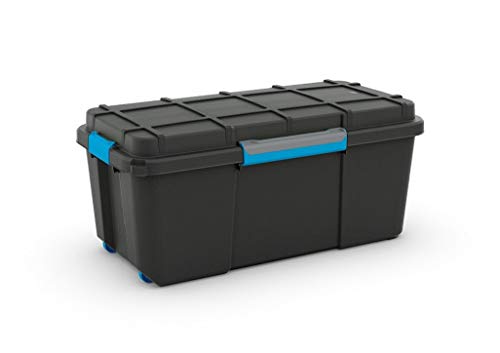 Caixa de Arrumação AVM 80L Preto (Recondicionado Como Novo) ABM - Recipientes de armazenamento doméstico - plástico, preto, 80L