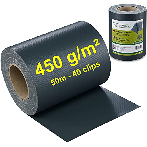 Workinghouse Viewprotect 50M X 19Cm Rolo Isolante para Balcones e Jardim workingHOUSE - Acessórios para cercas e portões - pvc, 450 gsm, balcones, jardim