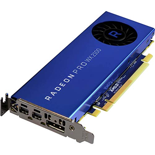 Placa Gráfica AMD Radeon PRO WX 2100 (AMD - 2 GB DDR5) AMD - Placas e adaptadores de vídeo - placa grafica, amd radeon pro wx 2100, 2 gb ddr5, 1219 mhz, 3840 x 2160