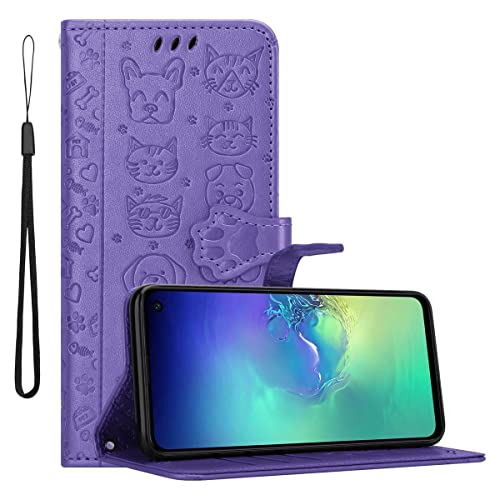 Capa para Samsung Galaxy S10E CADORABO Roxo CADORABO - Capas para telemóveis - fólio, roxo, samsung, poliuretano suave, resistente a riscos