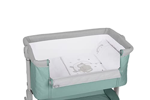 Berço Colector MS MINICUNA com Tecido Elefantes Innovaciones MS - Berços e moisés - acolchoado, lavável à mão, suporte para pés