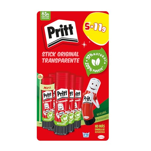 Pritt Stick Cola Universal 11 G 5 Unidades Henkel - Adesivos e ímãs para artesanato - adesivo universal, manualidades, oficina, escola