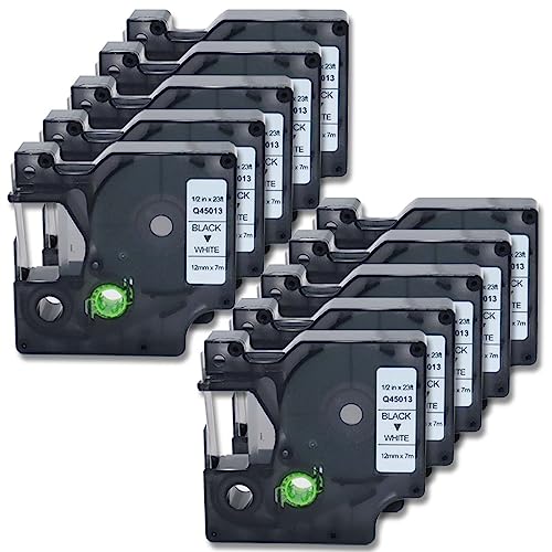Fita para Etiquetadora DYMO S0720530 Preto sobre Branco DOREE - Fitas de etiquetas e recargas - preto sobre branco, dymo, compatível, etiquetas