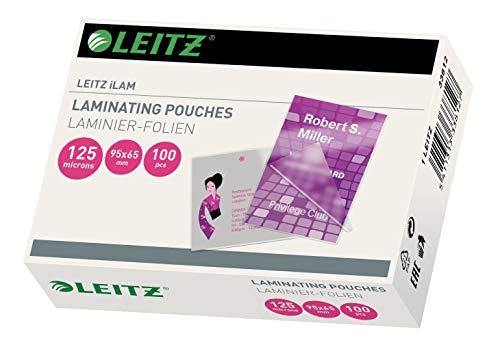 Bolsa para Plastificar LEITZ 33812 Transparente Leitz - Filme de laminação, pochetes e folhas - transparente, plastificar