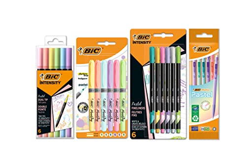 Marcador Bic Pastel (Multicor - Ponta Fina) BIC - Instrumentos de escrita e desenho - multicor, ponta fina