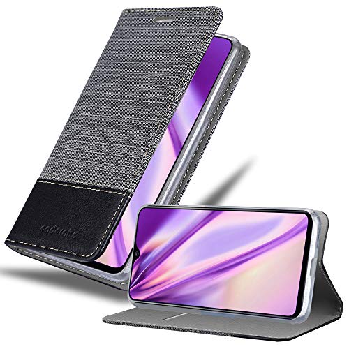 Capa para Huawei Y91C CADORABO Preto Cinza CADORABO - Capas para telemóveis - huawei, resistente ao pó, resistente a riscos, couro