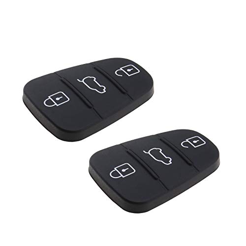 Almofadas de Botões Automático com Chaves de Carro (2 Un - Preto) YINETTECH - Segurança e proteção para veículos - botões, automático, chaves de carro, preto