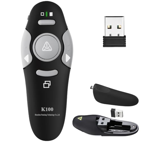 Apontador para apresentações KUIYN K100 (Wireless - Preto) FenShare Technology Co., Ltd - Apresentadores sem fio - wireless, preto