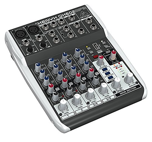 Mesa de mistura BEHRINGER QX602MP3 (Canais: 6 - 15W - USB) Behringer - Mesas de áudio - 6 canais, 15W, usb