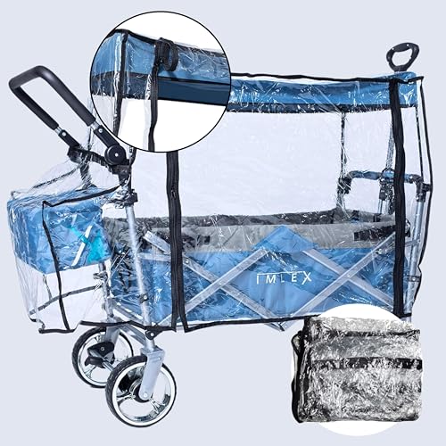 Capa Protetora de Chuva IMLEX 4268 (Universal) IMLEX IM-RS3 Regenschutz / Regenverdeck für Bollerwagen - Carrinhos de Brinquedo - universal, transparente, extensível, orifícios