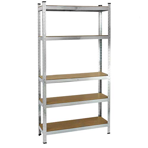 Estante PRIMEMATIK Metal (MDF - 90 x 30 x 180 cm) PrimeMatik.com - Prateleiras industriais - MDF, 90x30x180cm