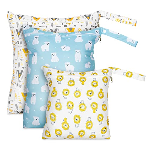 Conjunto de 3 Sacos Impermeáveis para Roupa Suja NAVARIS Kw-Commerce - Móveis para bebês e crianças pequenas - impermeável, 3 sacos, roupa suja