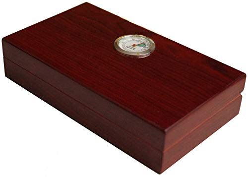 Humidificador para Cigarros Germanus Mini Madeira de Cedro Castanho GERMANUS - Umidificadores - humidificador, cigarros, madeira de cedro, castanho