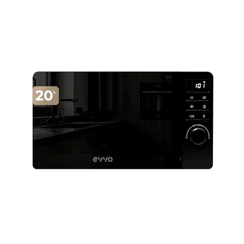 Micro-ondas EVVO M20 (Capacidade: 20 L - Com Grill - Preto) EVVO - Fornos de microondas - 20 l, grill, display digital, bloqueio para crianças