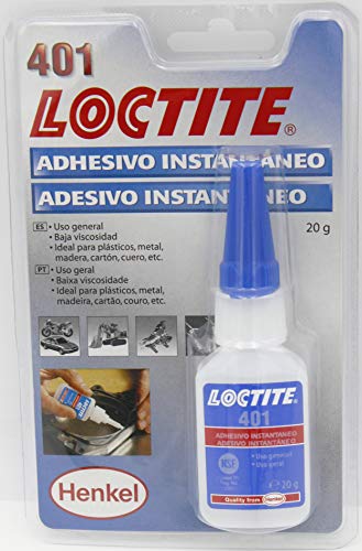 Cola de Contacto LOCTITE 401 BC (20 g) Henkel - Cola e adesivos de hardware - superfícies lisas, temperaturas extremas, instantânea, 20 g