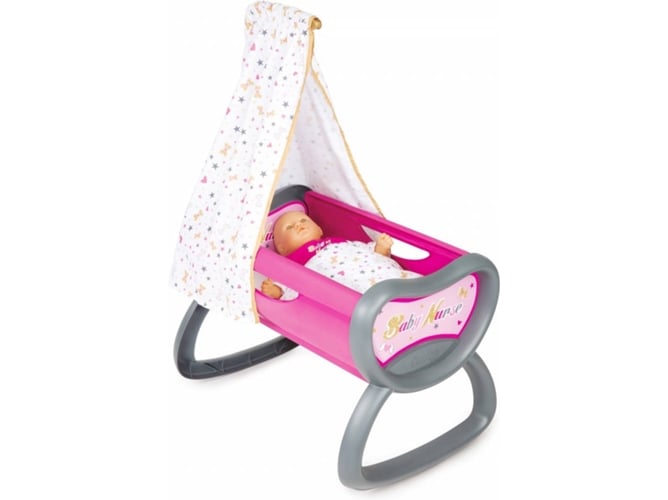 Boneca SMOBY Baby Nurse Barcelonnette (Idade Mínima Recomendada: 3 anos) Smoby - Móveis para bebês e crianças pequenas - boneca, Smoby, baby nurse, barcelonnette, idade mínima recomendada, 3 anos