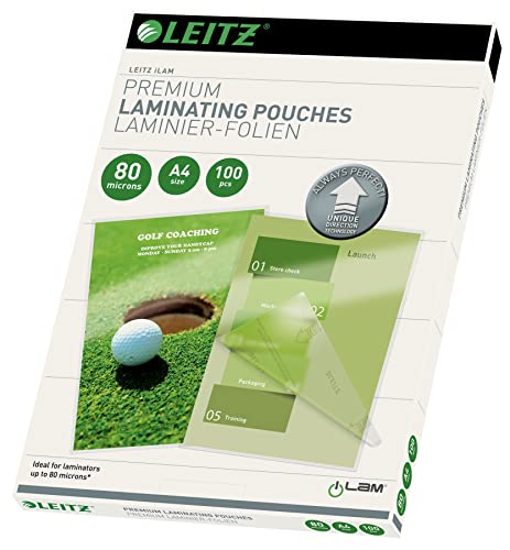 Bolsa para Plastificar LEITZ UDT (A4 - 21.6x29.7cm) Leitz - Filme de laminação, pochetes e folhas - a4, 21.6x29.7cm, 100 peças