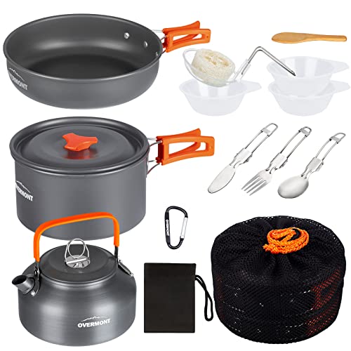 Conjunto de utensílios de cozinha OVERMONT Overmont - Utensílios e louça de cozinha para camping - conjunto, utensílios, cozinha