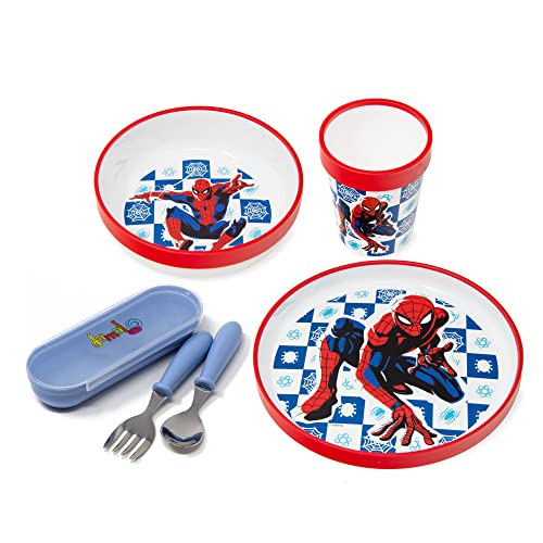 Conjunto de Refeição DAMALOO Spiderman (6 Peças) damaloo - Jogos de talheres - Spiderman, 6 peças, utensílios de mesa, prato, tigela