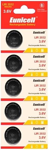 Pilha Recarregável PANASONIC Lir2032 Bateria Botões EASTCELL - Baterias - ião-lítio, cr2032, 350 mAh, 3,6 V