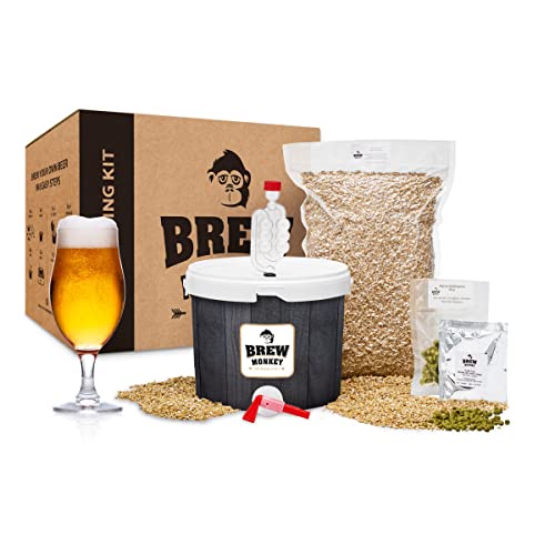 Conjunto de Fabrico de Cerveja BREW MONKEY (Castanho - 5 L) Brew Monkey - Copos de cerveja - 5 l, castanho, kit completo, fabrico de cerveja