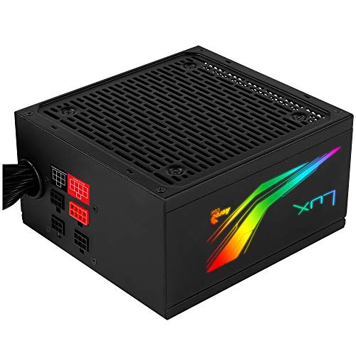 Fonte de Alimentação AEROCOOL Lux RGB 550M (ATX - 550 W - 80 PLUS Bronze) Aerocool - Fontes de alimentação para computador - 550W, ATX, rgb, bronze