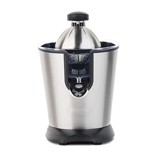 Espremedor Elétrico H.KOENIG Agr80 60W Preto Inox H.Koenig - Centrifugadoras - elétrico, 60W, inox