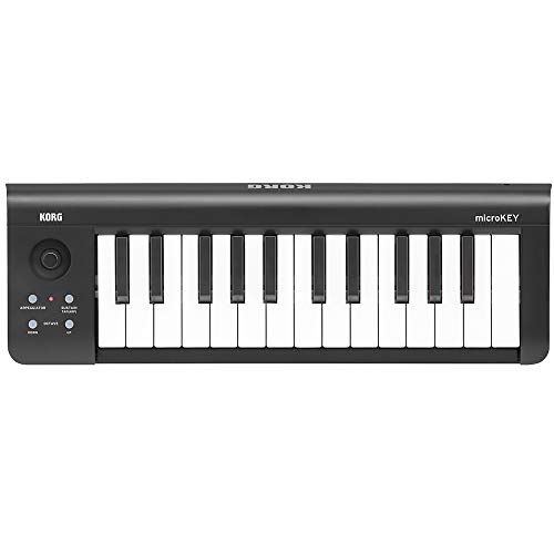 Teclado Controller KORG MicroKey (USB - 25 Teclas) KORG - Controladores midi - 25 teclas, midi, sensibilidade à velocidade, joystick