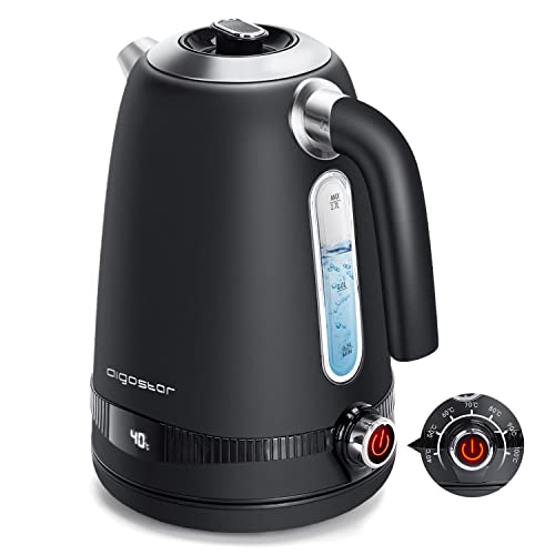 Chaleira Elétrica AIGOSTAR Loki30KLU (1.7 L - 2200 W) Aigostar - Eletrodomésticos de cozinha - 1.7 L, 2200 W, indicador luminoso