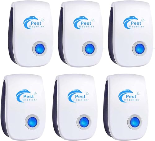 Repelente de Insetos Elétrico Ultrassônico 6 Pcs PUTAII - Repelentes - ultrassónico, 6 pcs, resistente à água
